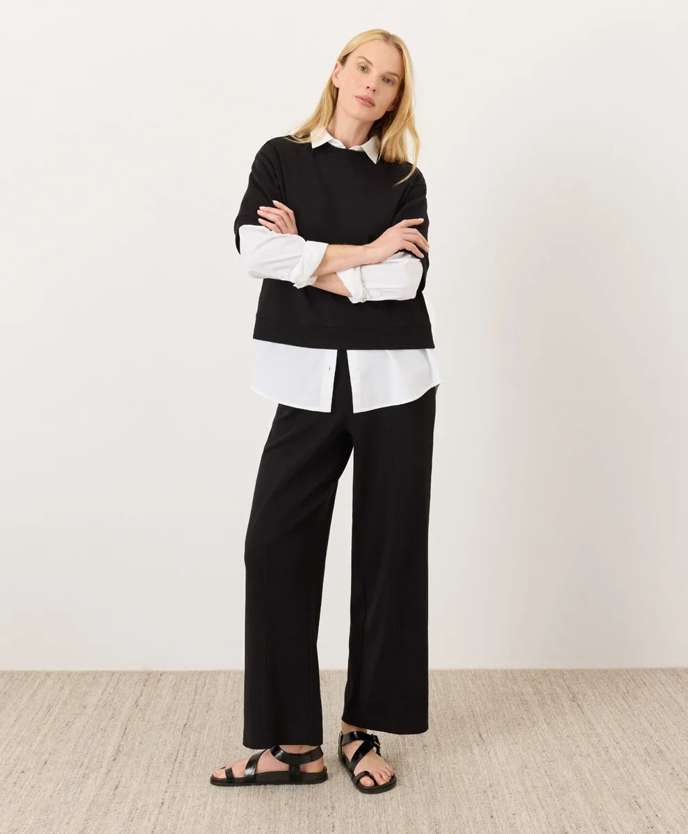 clearance airplane pintuck wide leg pant