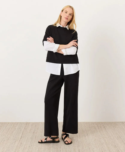 clearance airplane pintuck wide leg pant