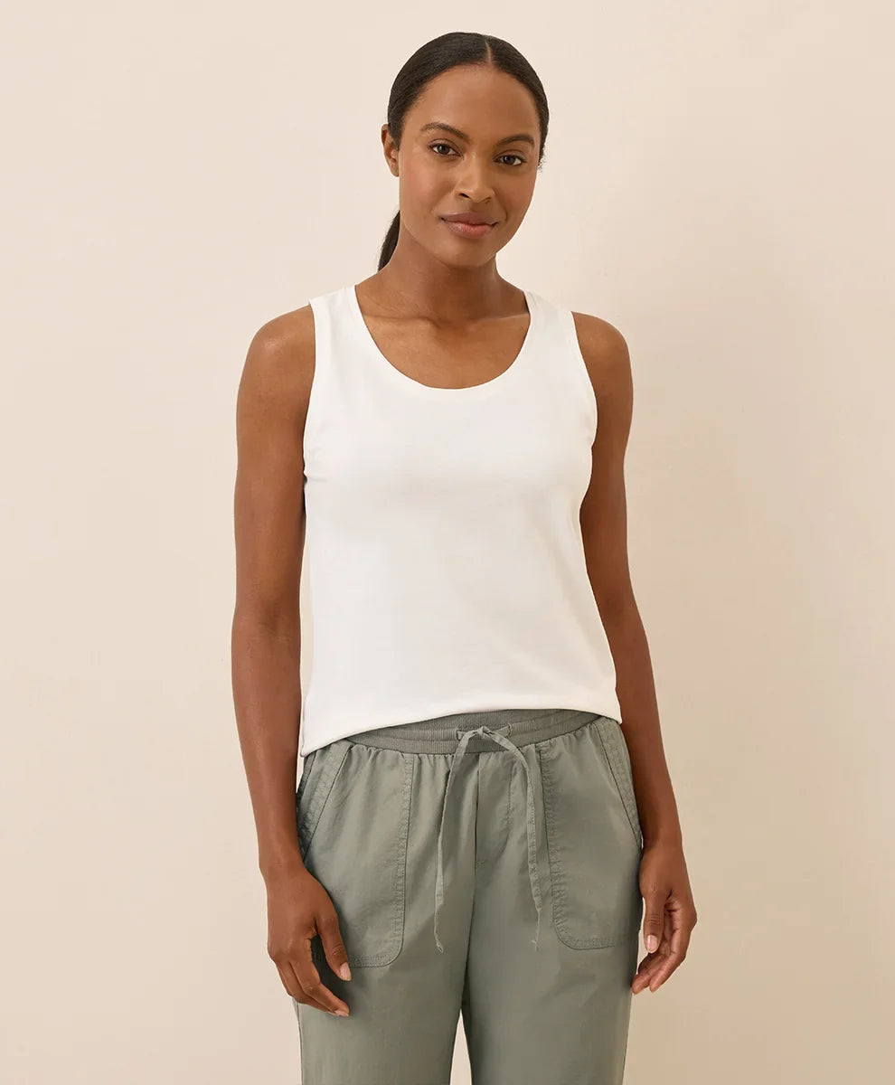 clearance luxe stretch jersey tank