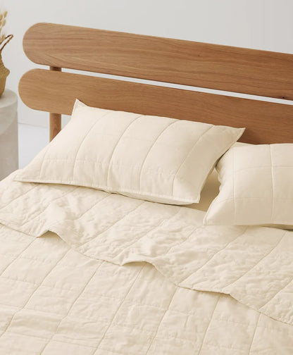 organic quilted sham 2-pack