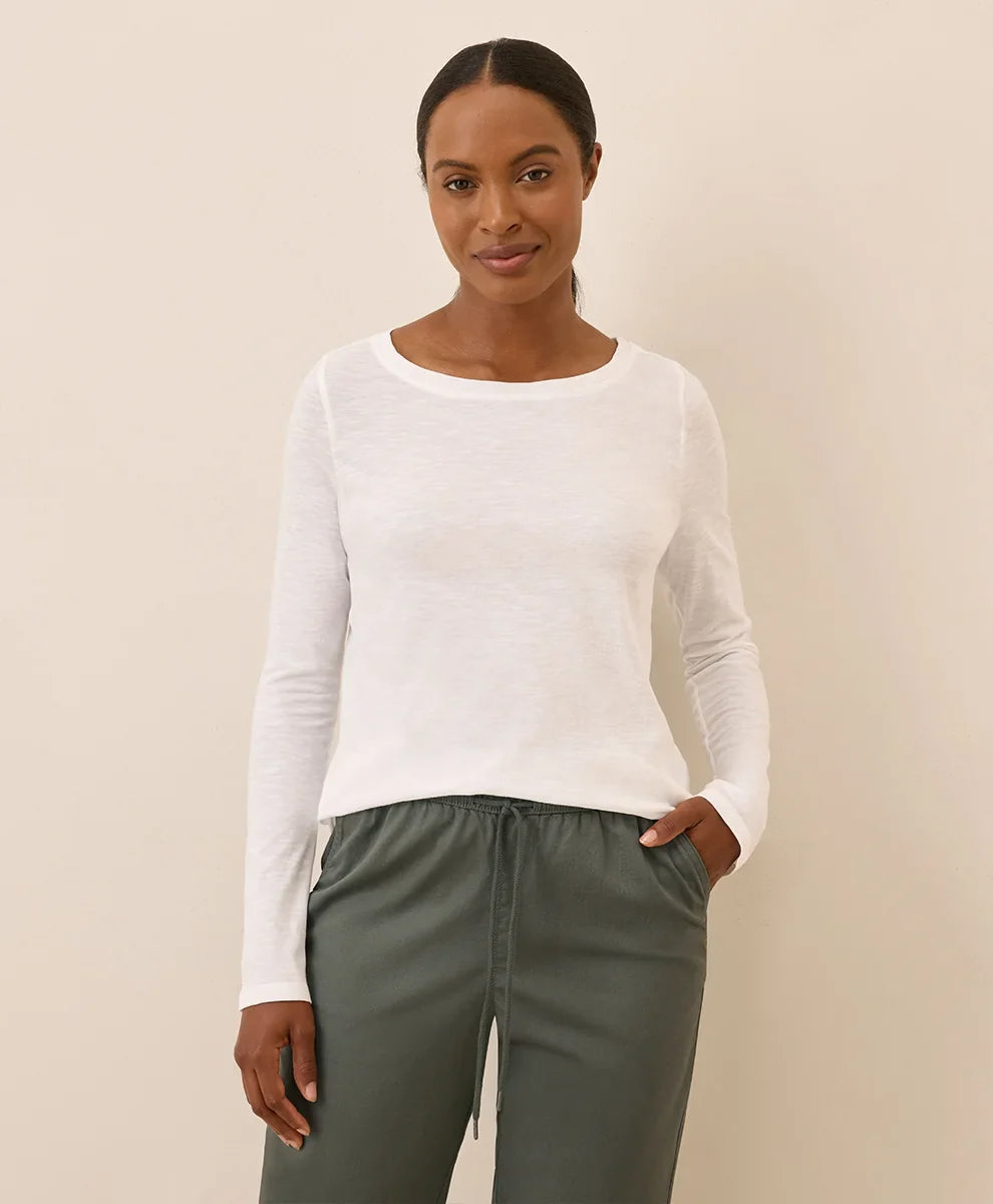 clearance featherweight slub long sleeve tee