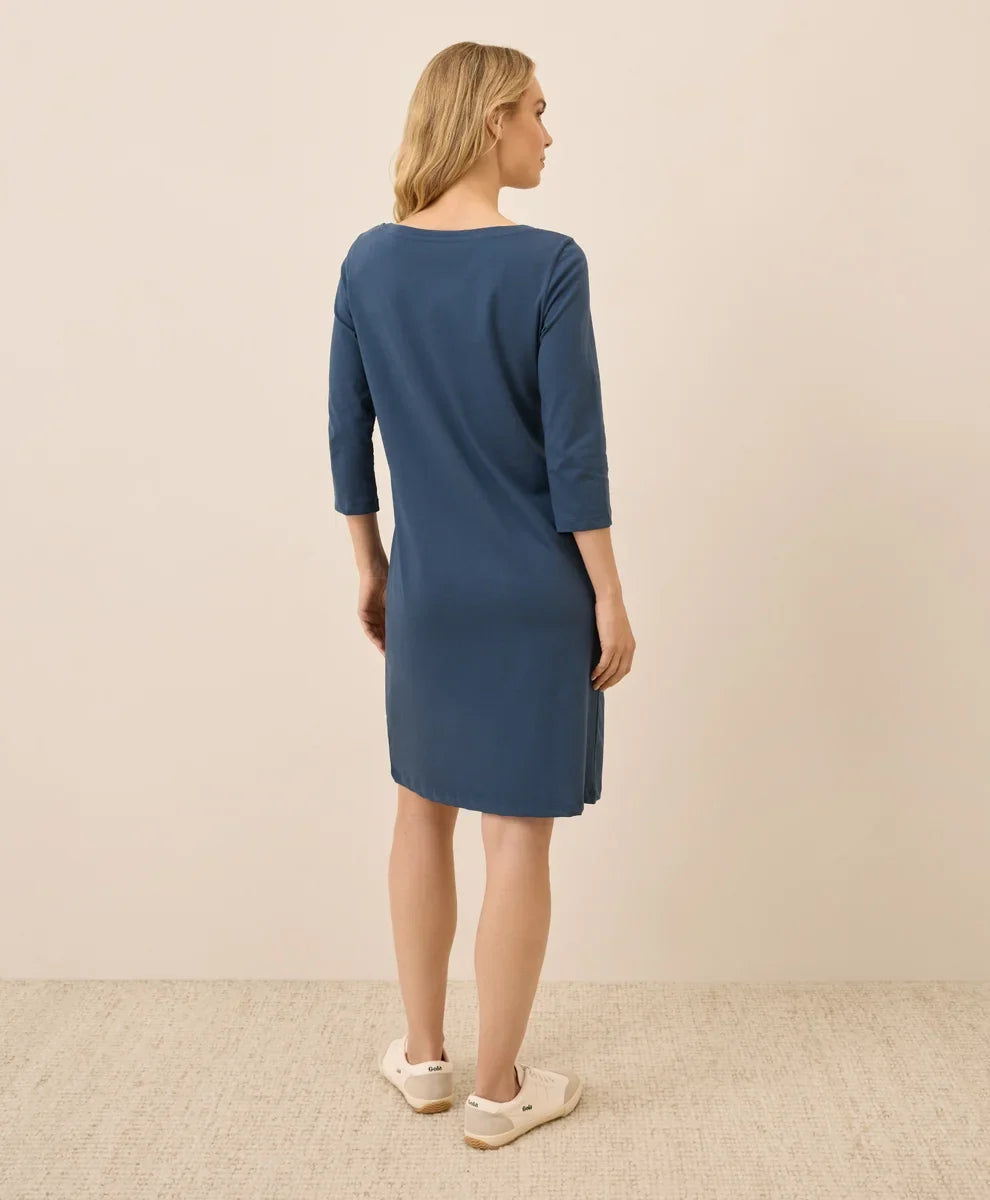 clearance softspun boat neck dress