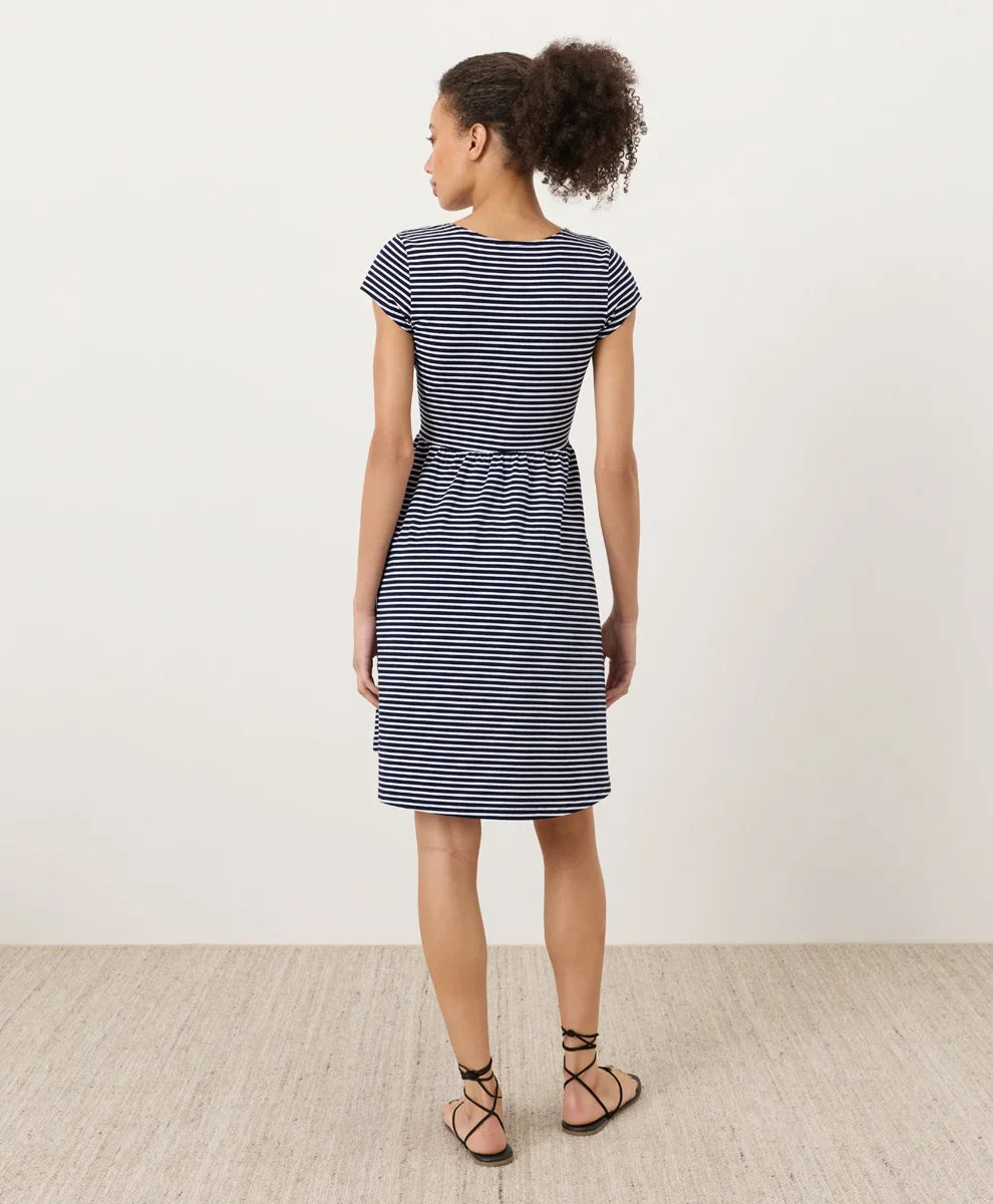 clearance fit & flare crossover dress