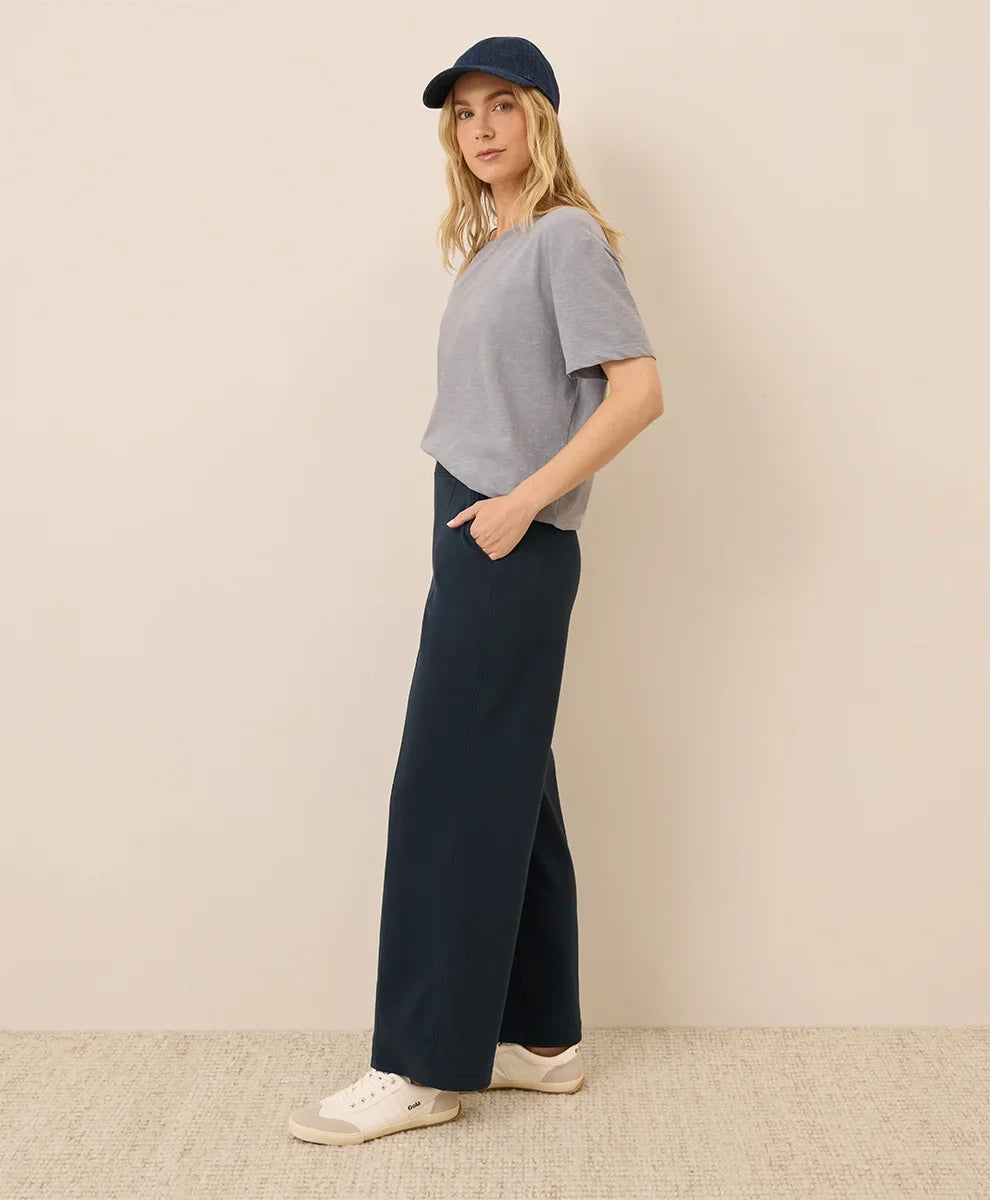 clearance airplane pintuck wide leg pant