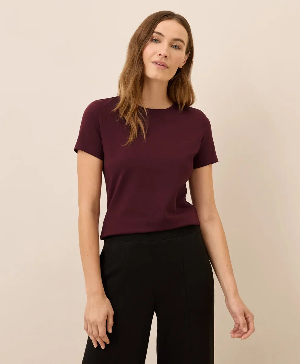 clearance luxe stretch jersey slim tee