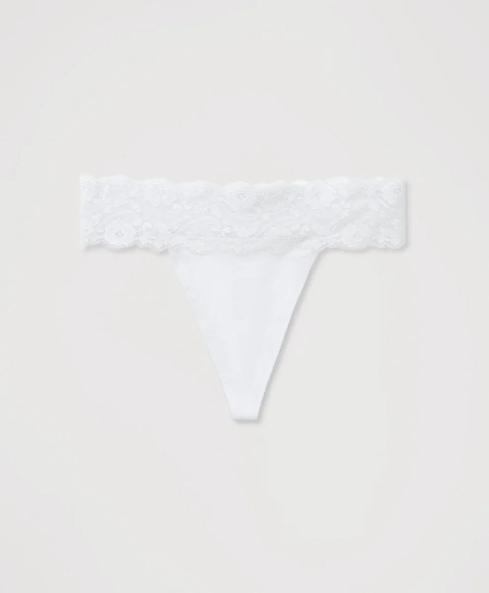 lace waist thong