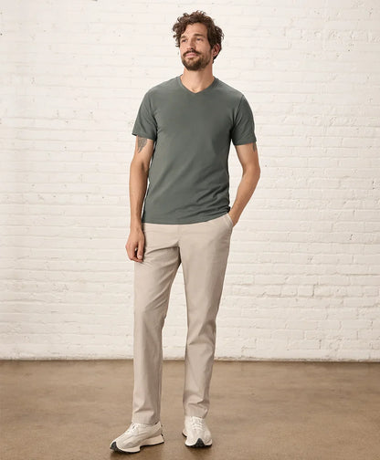 luxe essential slim fit v-neck tee
