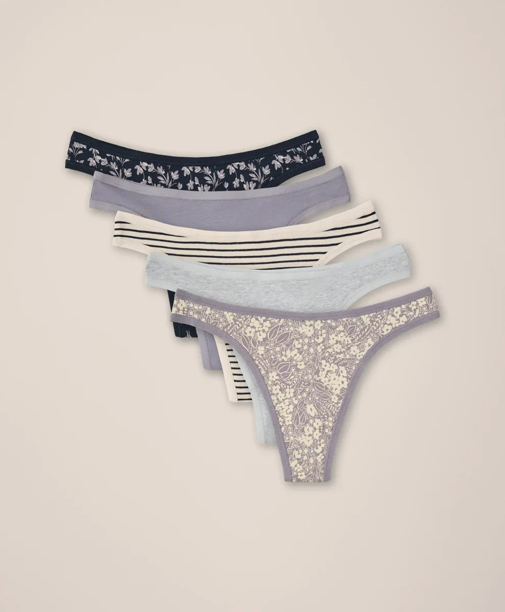 clearance everyday classic fit thong 5-pack