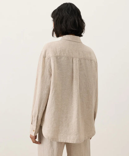 clearance linen relaxed shirt