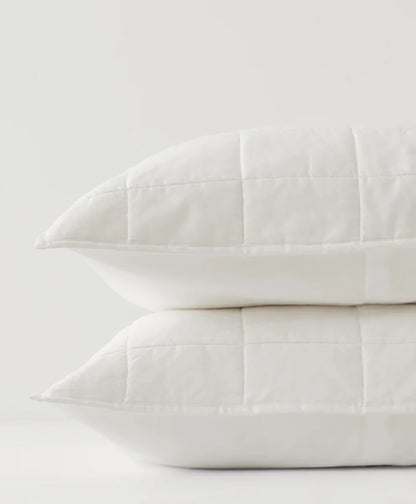 organic quilted sham 2-pack