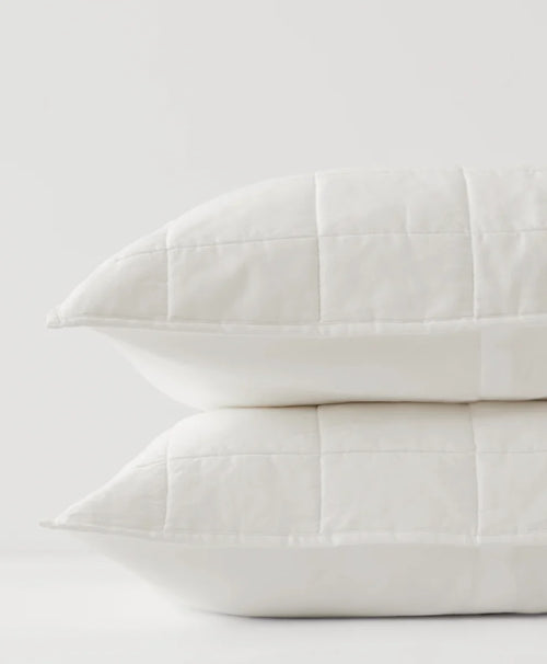 organic quilted sham 2-pack