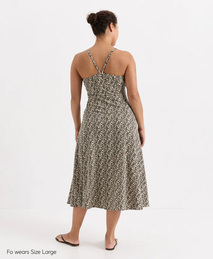 fit & flare midi dress
