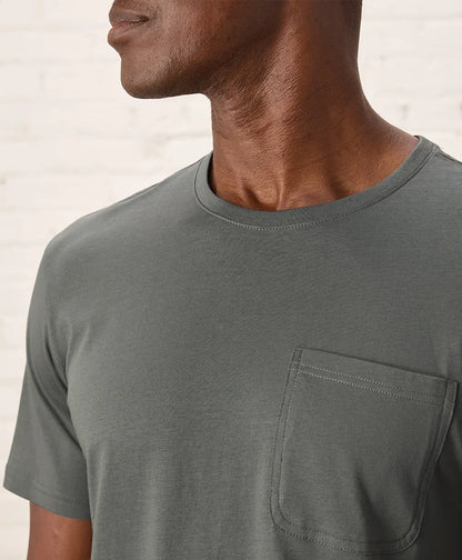 softspun essential pocket crew tee