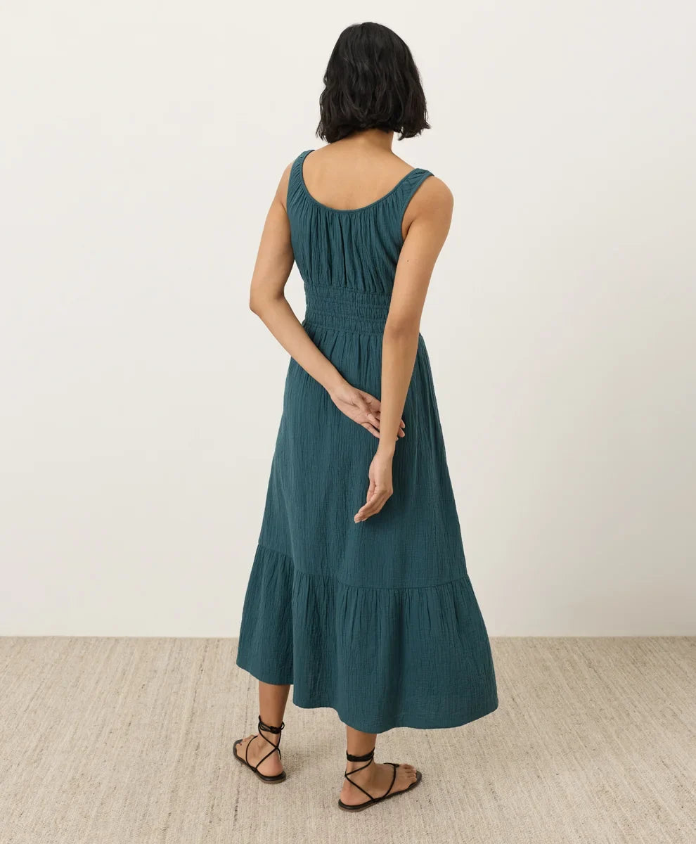 clearance coastal double gauze cami dress