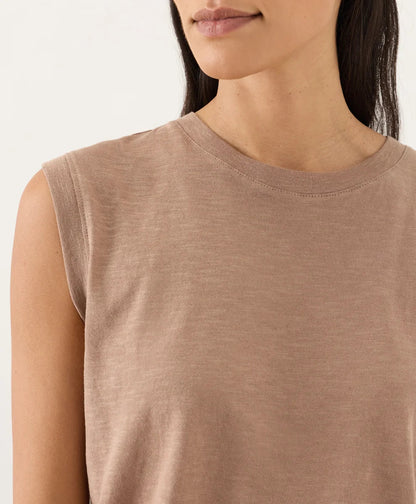 clearance featherweight slub relaxed muscle tee