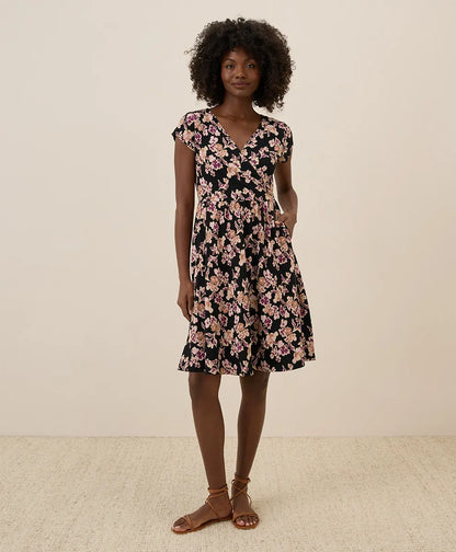 clearance fit & flare crossover dress
