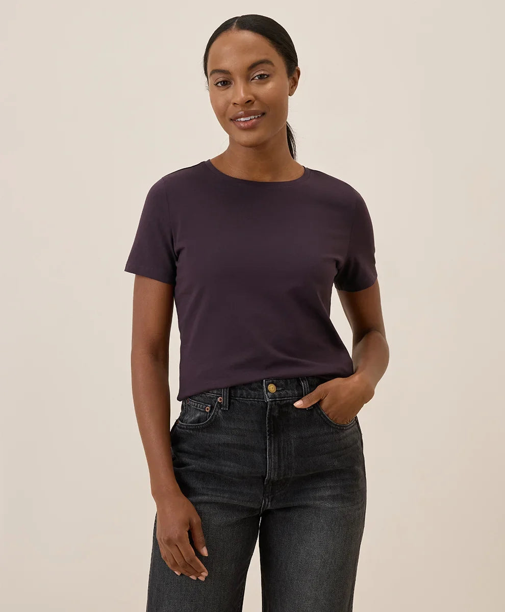 clearance luxe stretch jersey slim tee