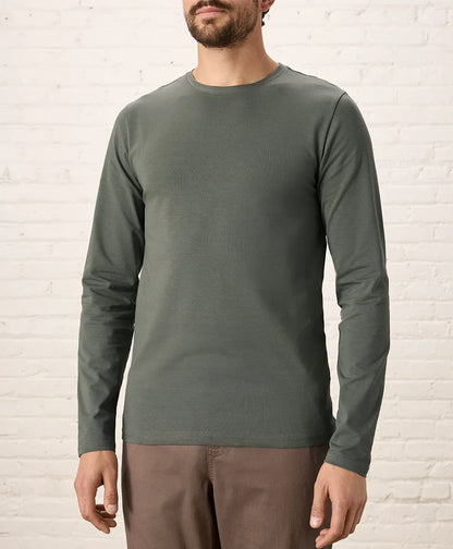 luxe essential slim long sleeve tee