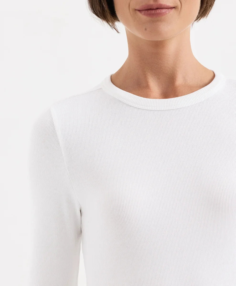 perfect rib crewneck long sleeve tee