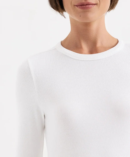 perfect rib crewneck long sleeve tee