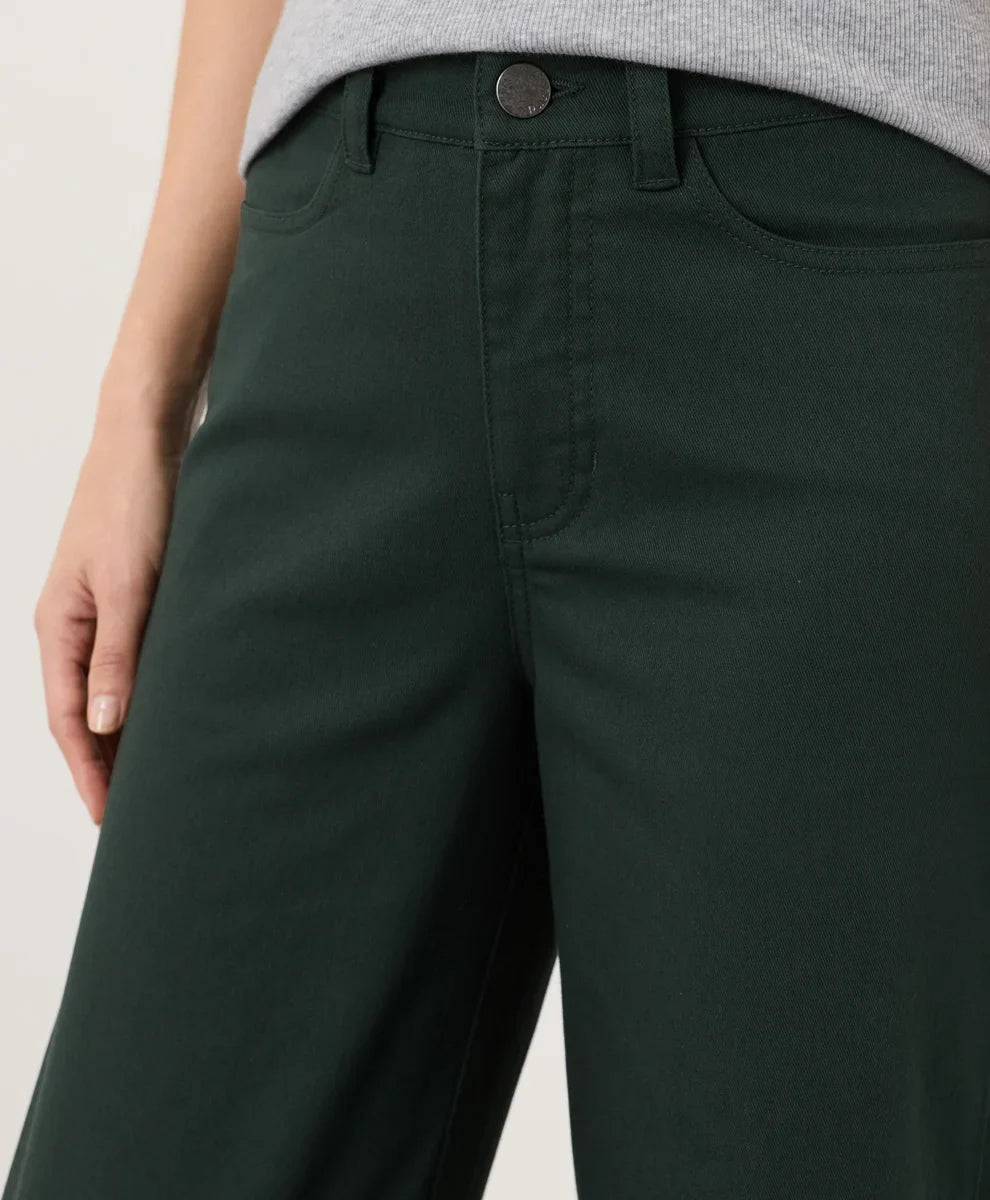clearance stretch twill wide leg pant