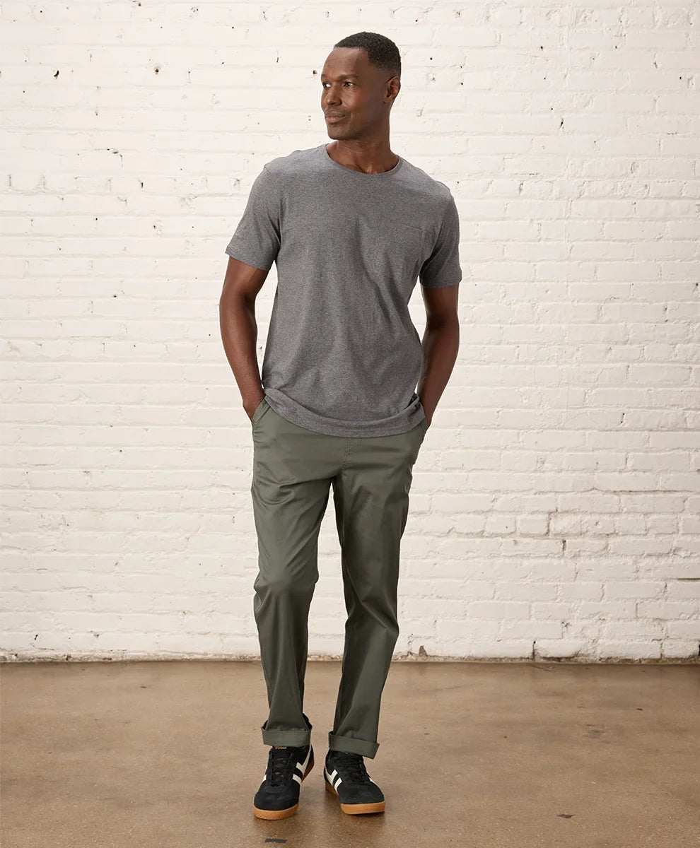 softspun essential pocket crew tee
