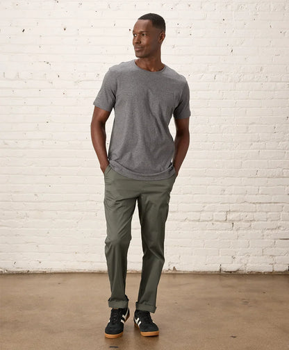 softspun essential pocket crew tee
