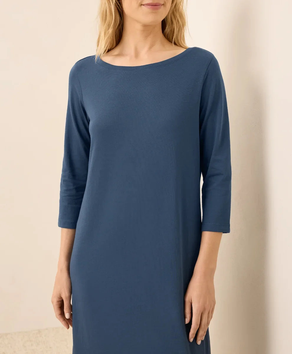clearance softspun boat neck dress