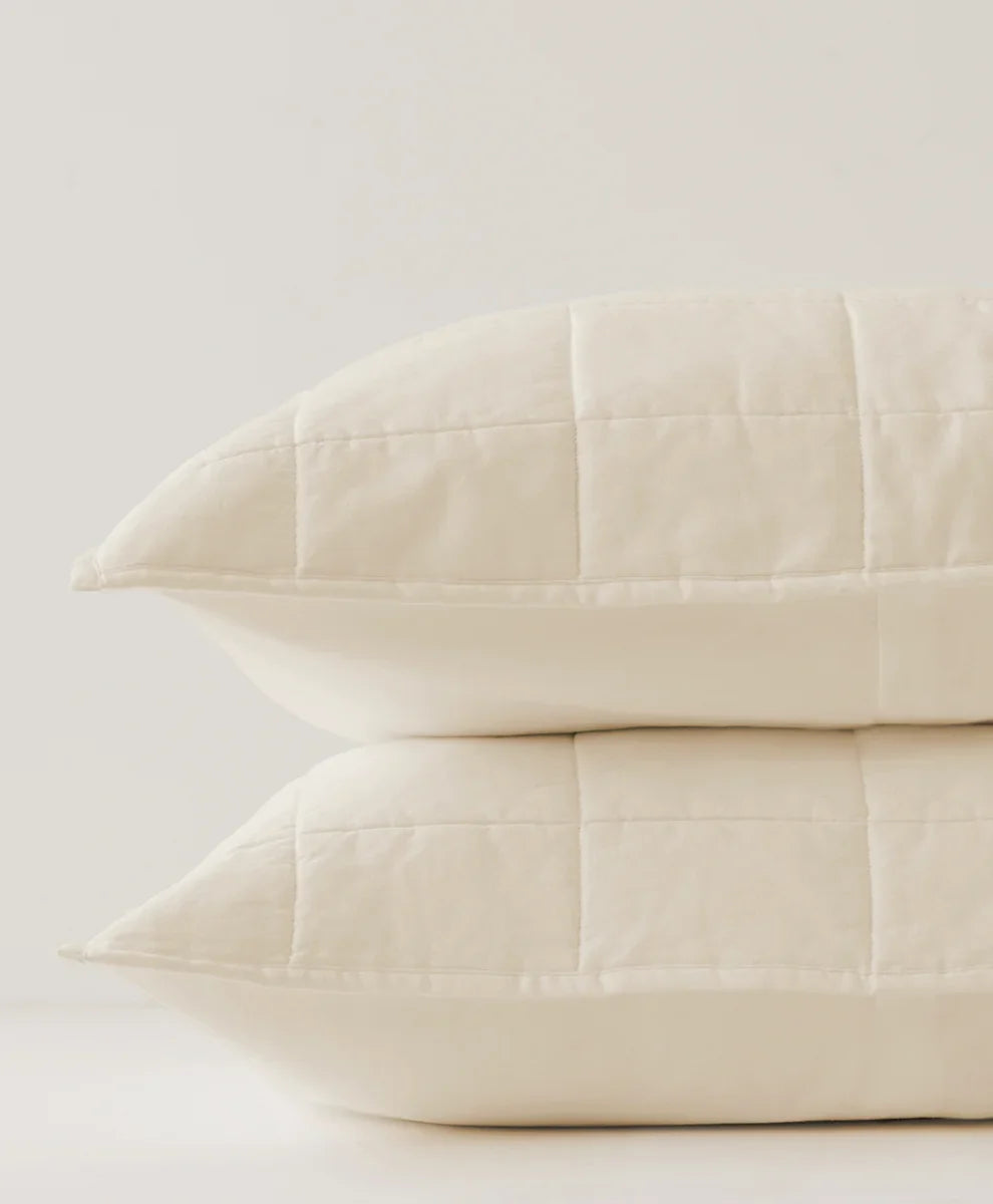 organic quilted sham 2-pack
