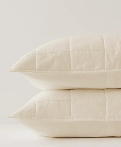 organic quilted sham 2-pack