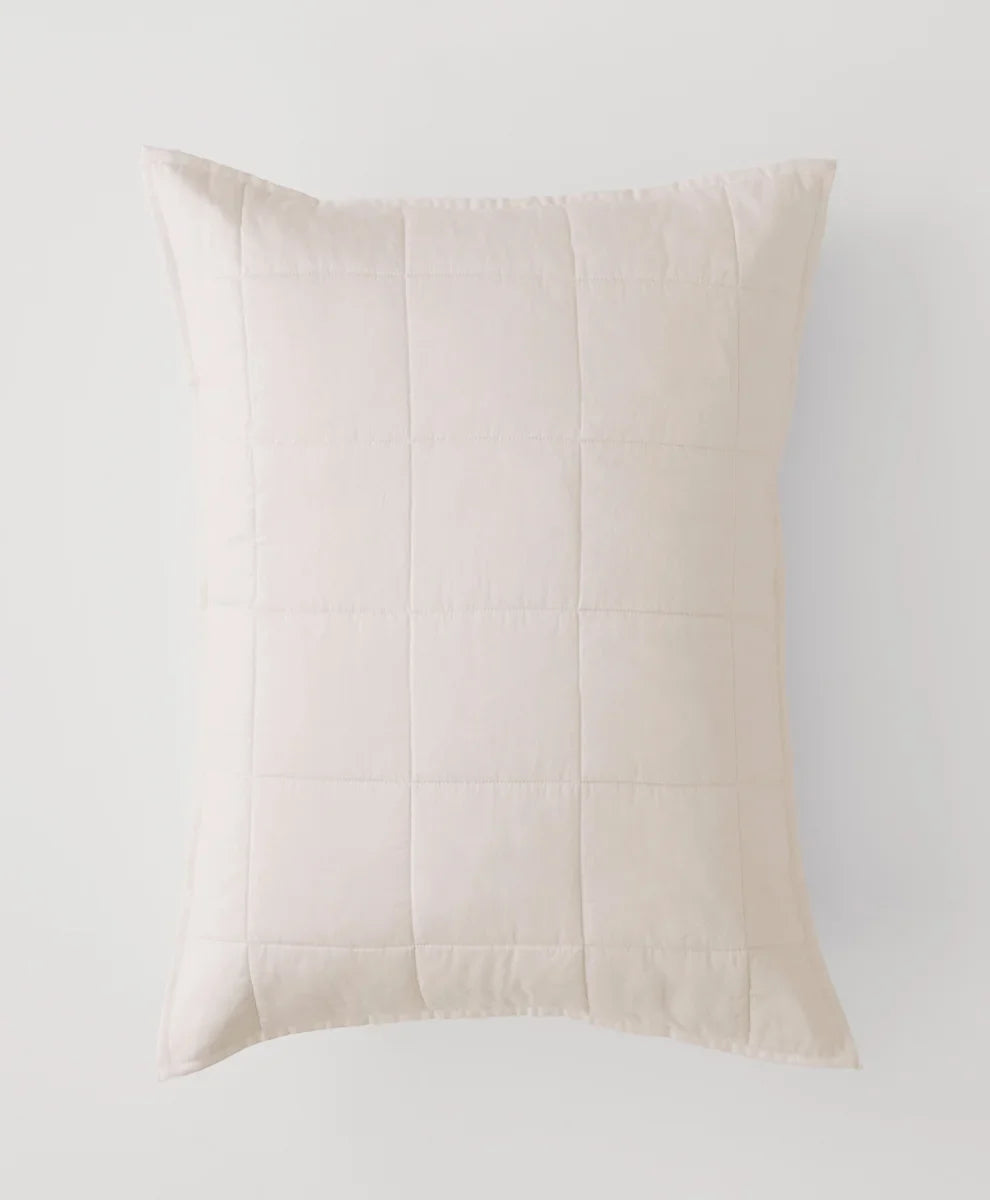 organic quilted sham 2-pack