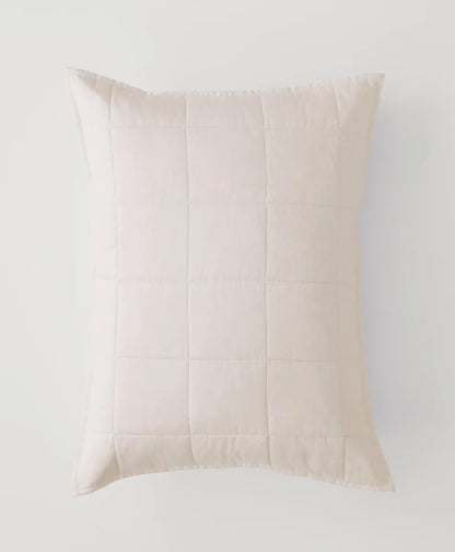 organic quilted sham 2-pack