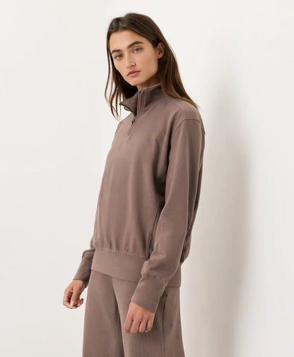 clearance cloudknit quarter zip