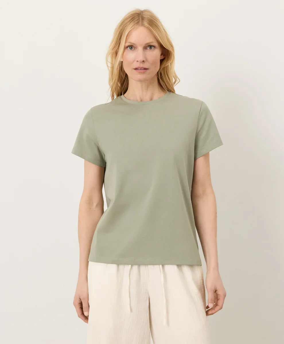 clearance luxe essential crewneck tee