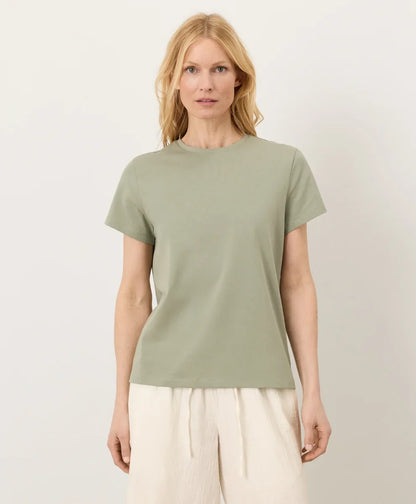clearance luxe essential crewneck tee