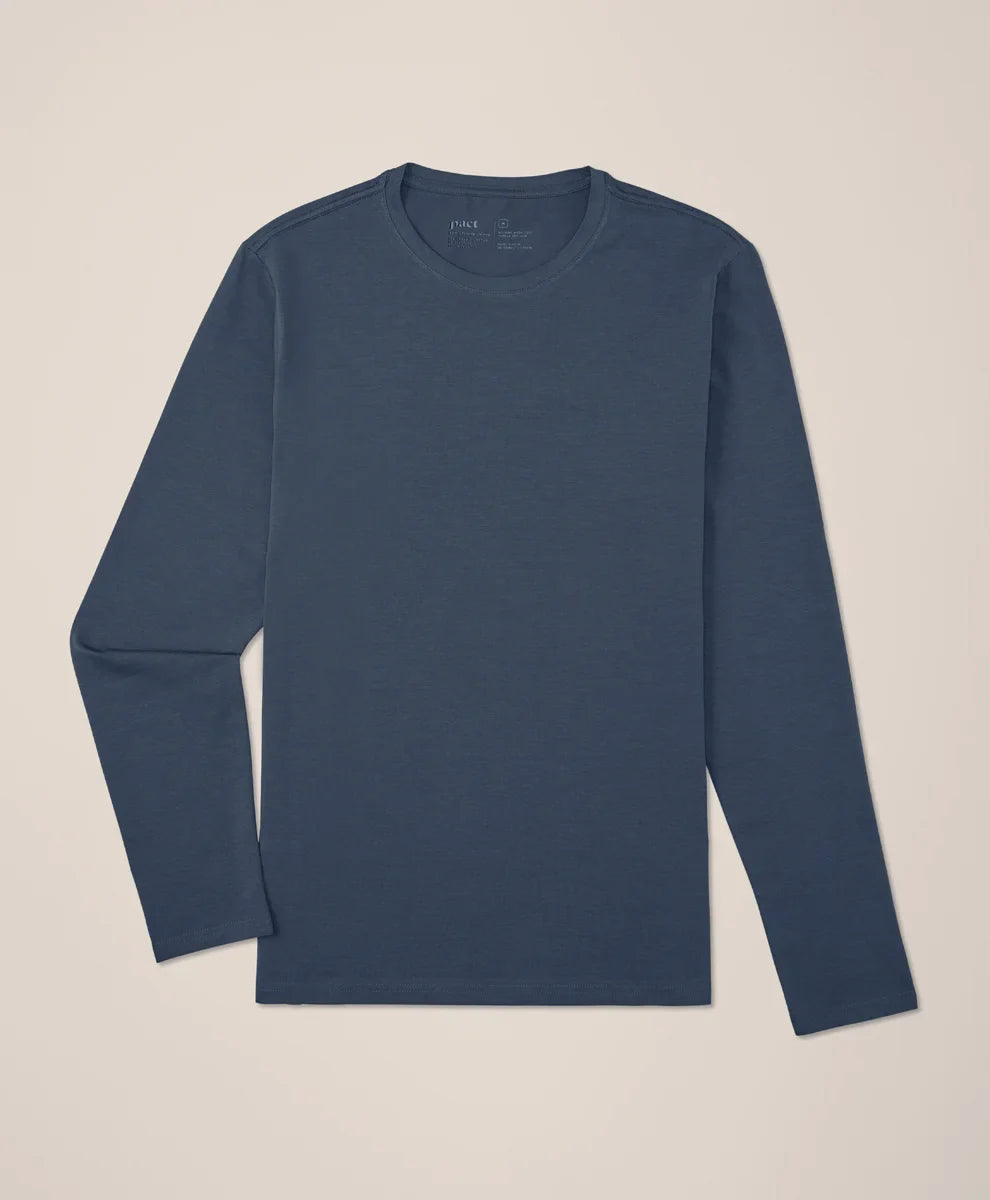 luxe essential slim long sleeve tee