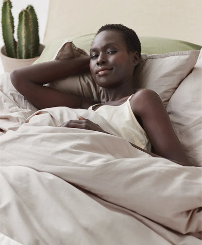 organic room service sateen duvet cover