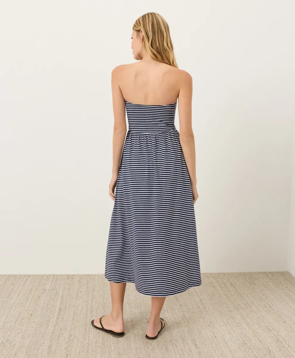 clearance fit & flare strapless dress