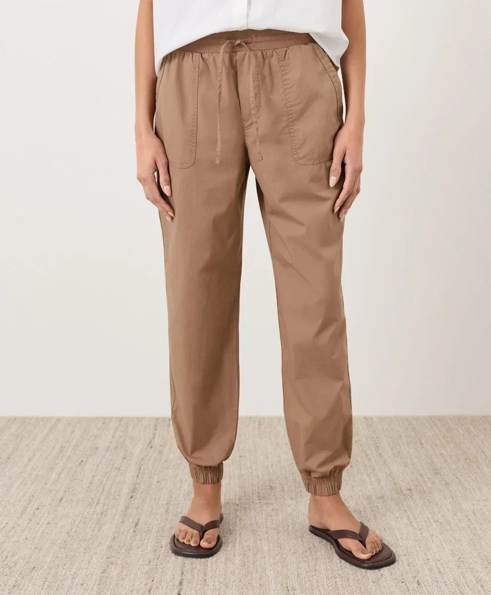 clearance stretch poplin jogger