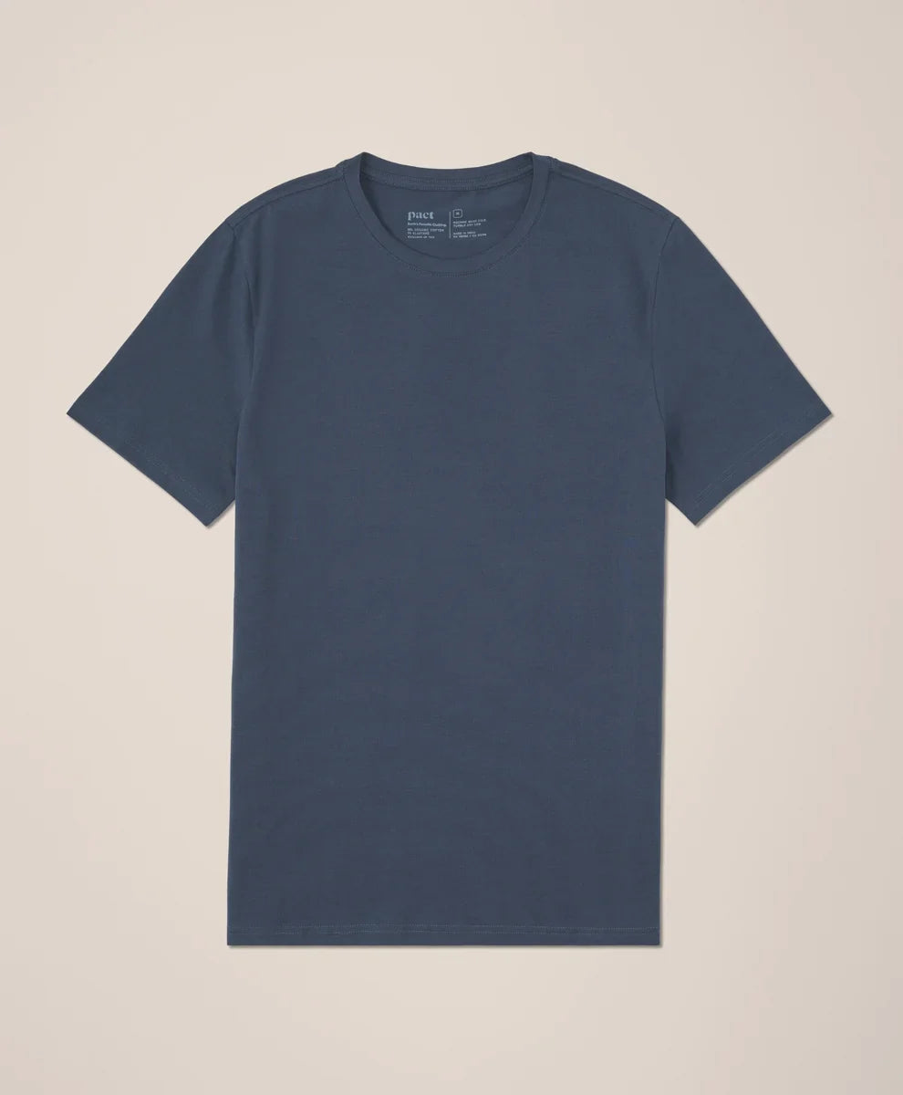 luxe essential slim fit crewneck tee