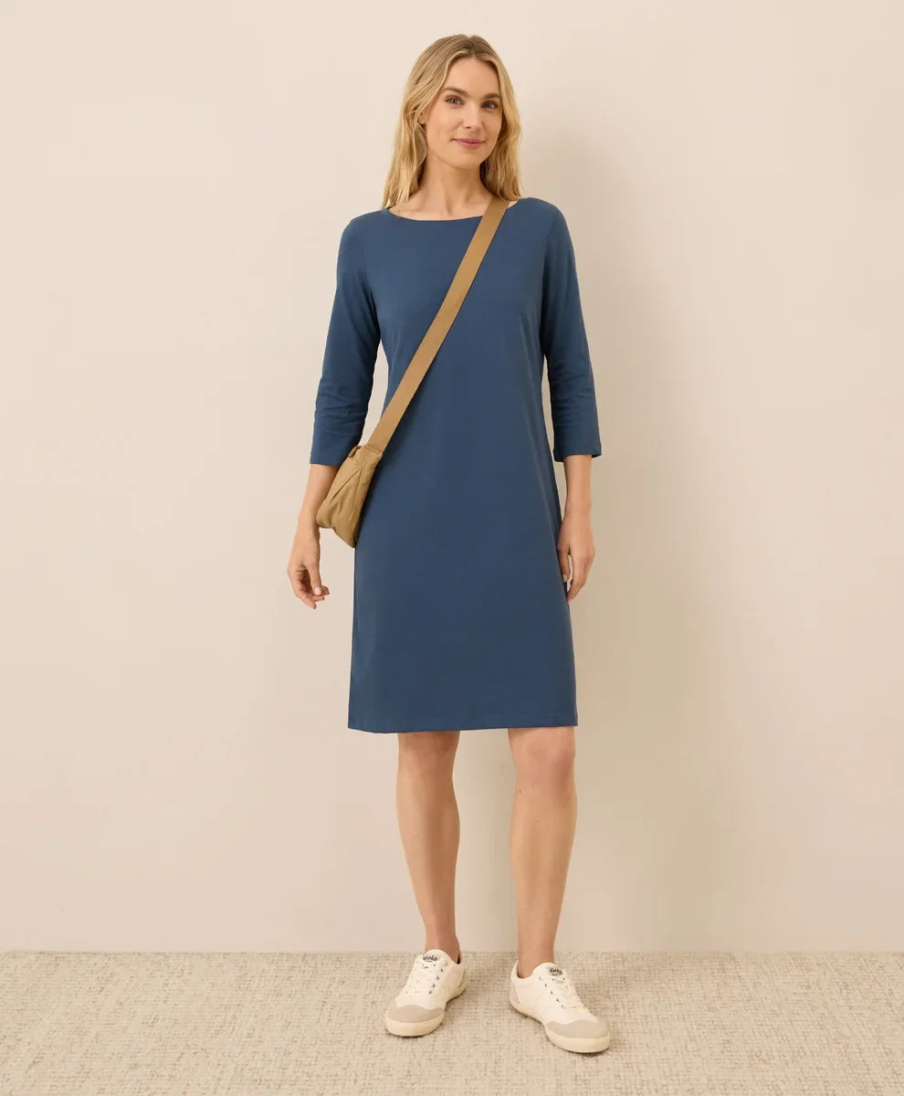 clearance softspun boat neck dress