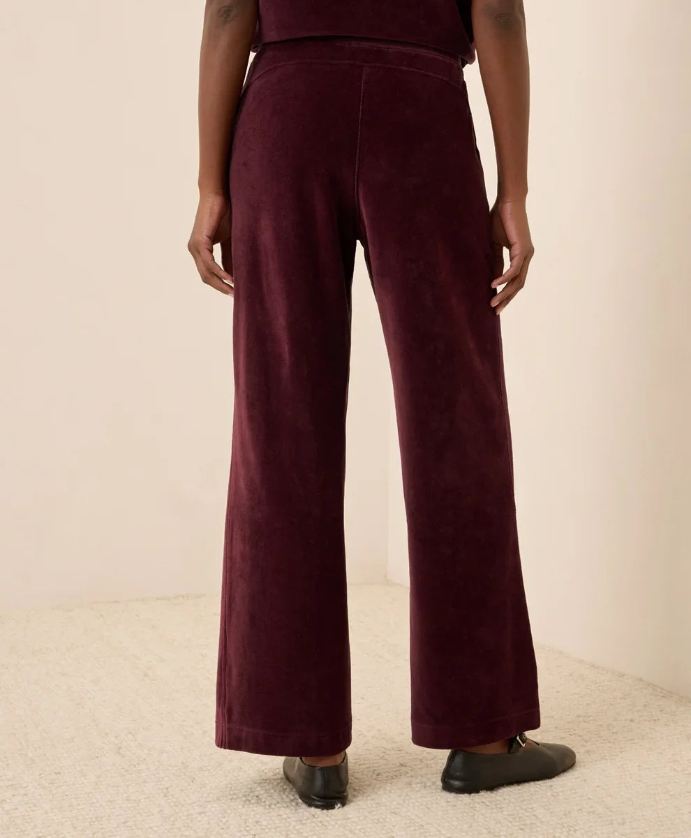 clearance pure velour wide leg pant