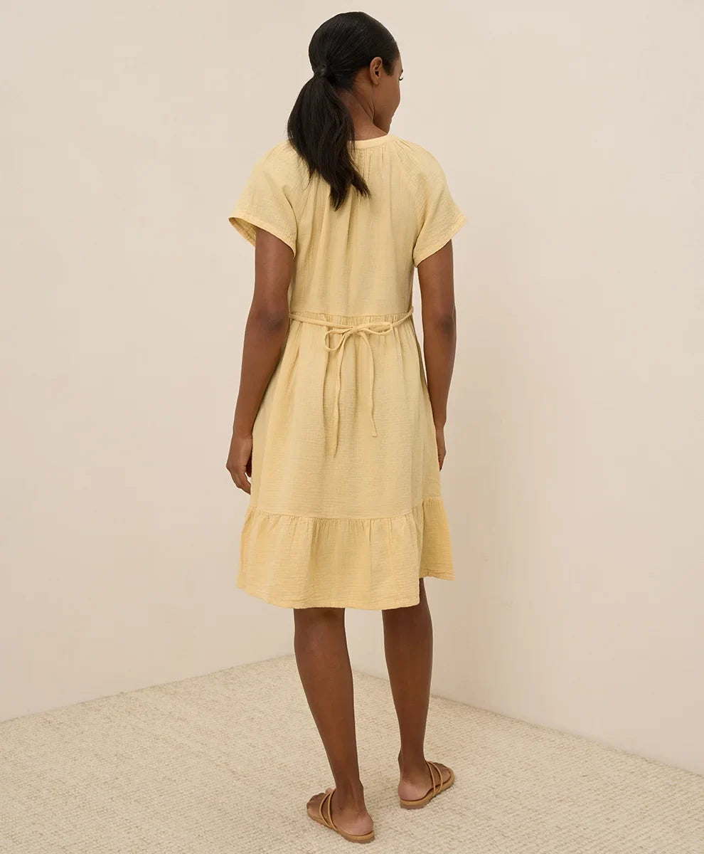clearance coastal double gauze breezy dress