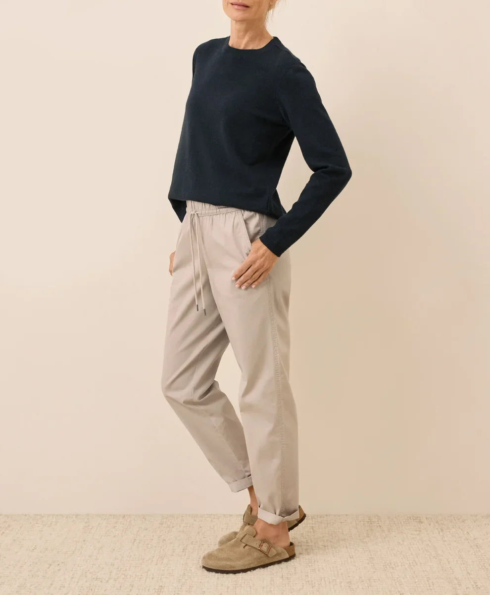 clearance daily twill ultra-high rise tapered pant