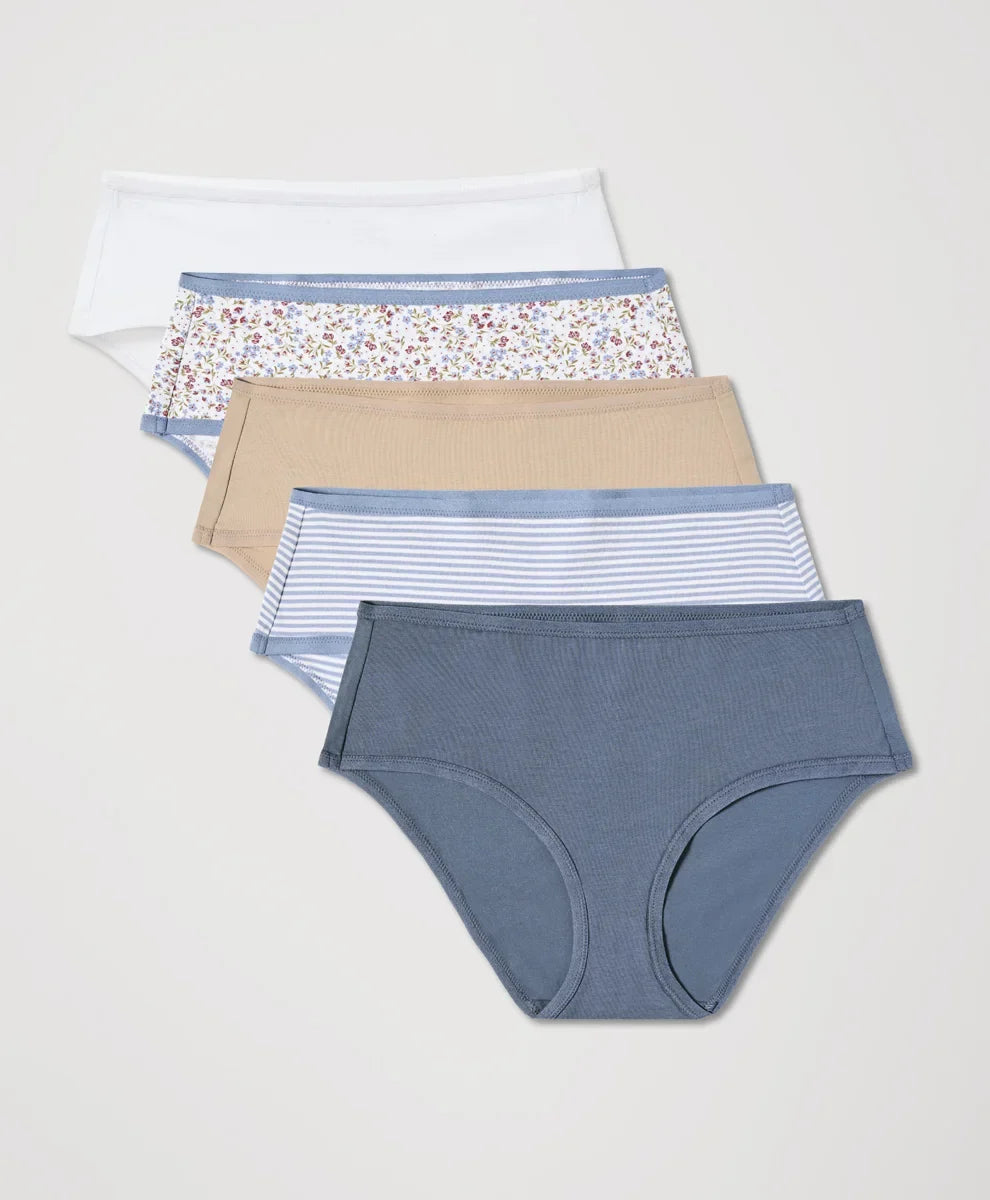 clearance everyday mid rise hipster 5-pack