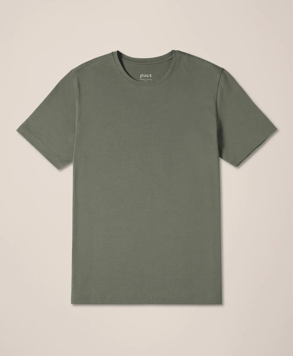 luxe essential classic fit crewneck tee