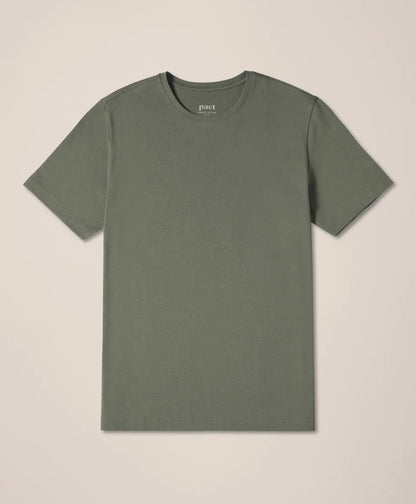 luxe essential classic fit crewneck tee