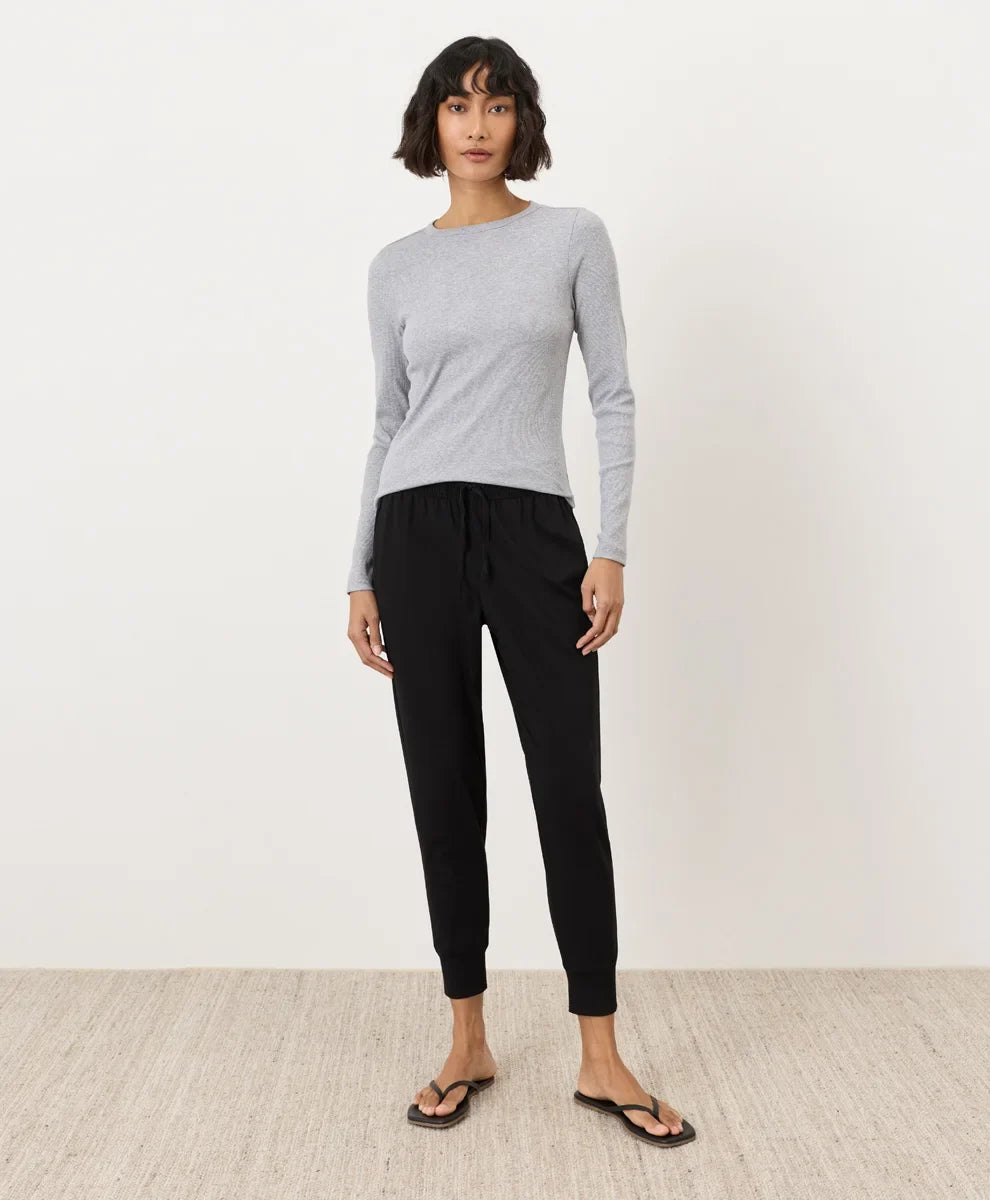 perfect rib crewneck long sleeve tee