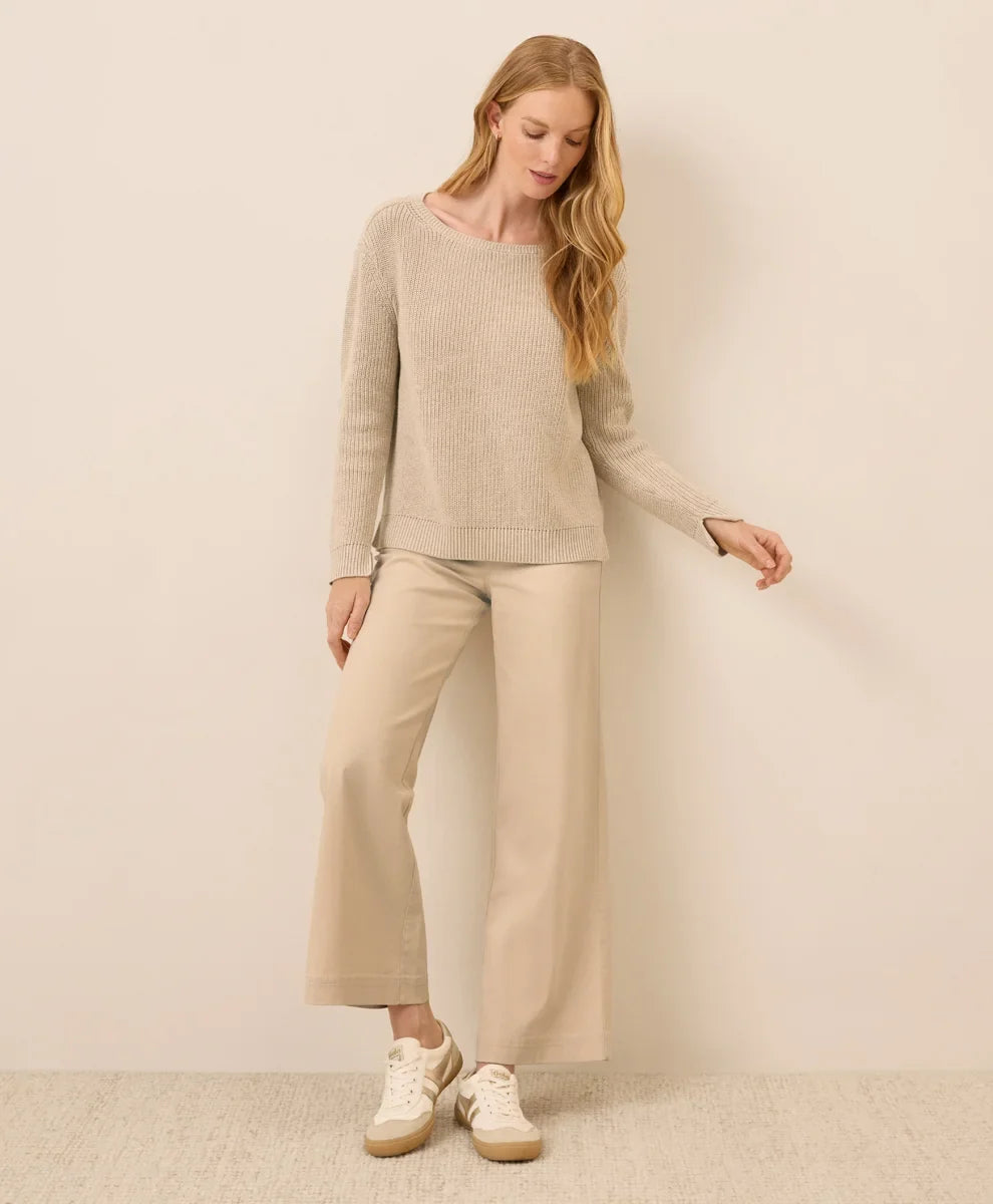 clearance luxe knit boatneck sweater