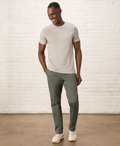 luxe essential slim fit crewneck tee